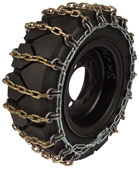 are tire chaines good for skid steer|12 by 16 five chains.